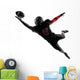 american football player catching ball  silhouette 