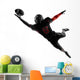 american football player catching ball  silhouette 