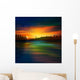 abstract nature background with sunrise Wall Mural