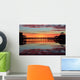 Sunrise Marina Pier with Wall Decal