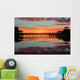 Sunrise Marina Pier with Wall Decal