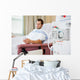 Patient Using Mobile Phone Dialysis Wall Decal