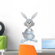 White Easter Bunny Wall Decal