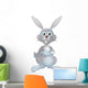 White Easter Bunny Wall Decal