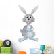 White Easter Bunny Wall Decal