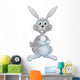 White Easter Bunny Wall Decal
