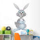 White Easter Bunny Wall Decal