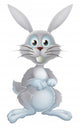 White Easter Bunny Wall Decal