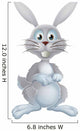White Easter Bunny Wall Decal