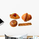 Fruit-cake Croissant Danish Bread Wall Stickers