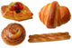 Fruit-cake Croissant Danish Bread Wall Stickers