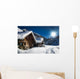 winter ski chalet and cabin in snow mountain  landscape in tyrol 