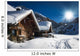 winter ski chalet and cabin in snow mountain  landscape in tyrol 