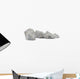 Granite rocks isolated on white background Wall Decal