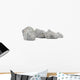 Granite rocks isolated on white background Wall Decal