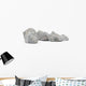 Granite rocks isolated on white background Wall Decal