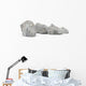 Granite rocks isolated on white background Wall Decal