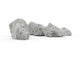 Granite rocks isolated on white background Wall Decal