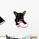 Dog and Stethoscope Wall Decal Design 1