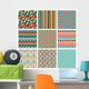 Seamless Retro Geometric Hipster Wall Decal