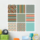 Seamless Retro Geometric Hipster Wall Decal