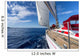 Sailing yacht in blue sea 