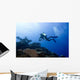 Diver with Camera Deep Wall Decal