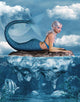 Mermaid on a rock Wall Mural
