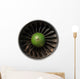 Closeup of a dark jet engine Wall Decal