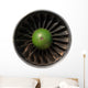 Closeup of a dark jet engine Wall Decal