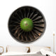 Closeup of a dark jet engine Wall Decal