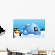 Penguins and the Igloo Wall Mural