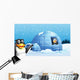 Penguins and the Igloo Wall Mural