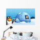 Penguins and the Igloo Wall Mural