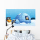 Penguins and the Igloo Wall Mural