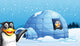 Penguins and the Igloo Wall Mural