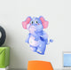 A Young Blue Elephant Wall Decal