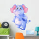 A Young Blue Elephant Wall Decal