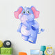 A Young Blue Elephant Wall Decal