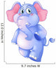 A Young Blue Elephant Wall Decal