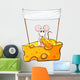 Rat Sitting above Cheese Wall Decal
