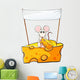 Rat Sitting above Cheese Wall Decal