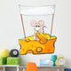 Rat Sitting above Cheese Wall Decal