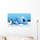 A Penguin beside the Igloo Wall Mural
