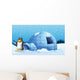 A Penguin beside the Igloo Wall Mural