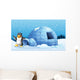 A Penguin beside the Igloo Wall Mural