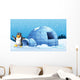 A Penguin beside the Igloo Wall Mural