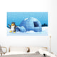 A Penguin beside the Igloo Wall Mural