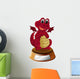 A Red Dragon with an Empty Template at the Bottom 
