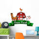 Farm Animals, a Barnhouse and a Signboard 